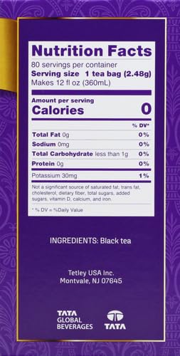 Tetley, British Blend Decaf Black Tea, 80 Tea Bags