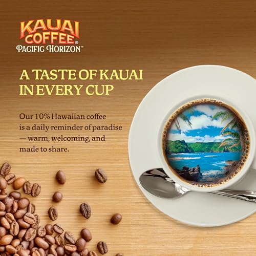 Kauai Coffee, Whole Bean Coffee Light Roast, 10 oz