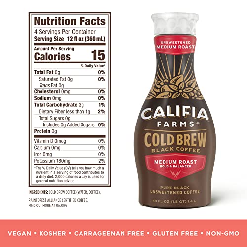 Califia Farms, Cold Brew Coffee Medium Roast