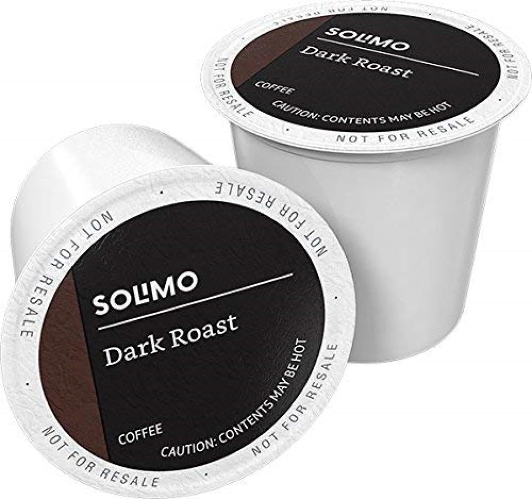 Amazon Brand - Solimo, Indonesia Coffee Dark Roast, 0 K-Cup Pods