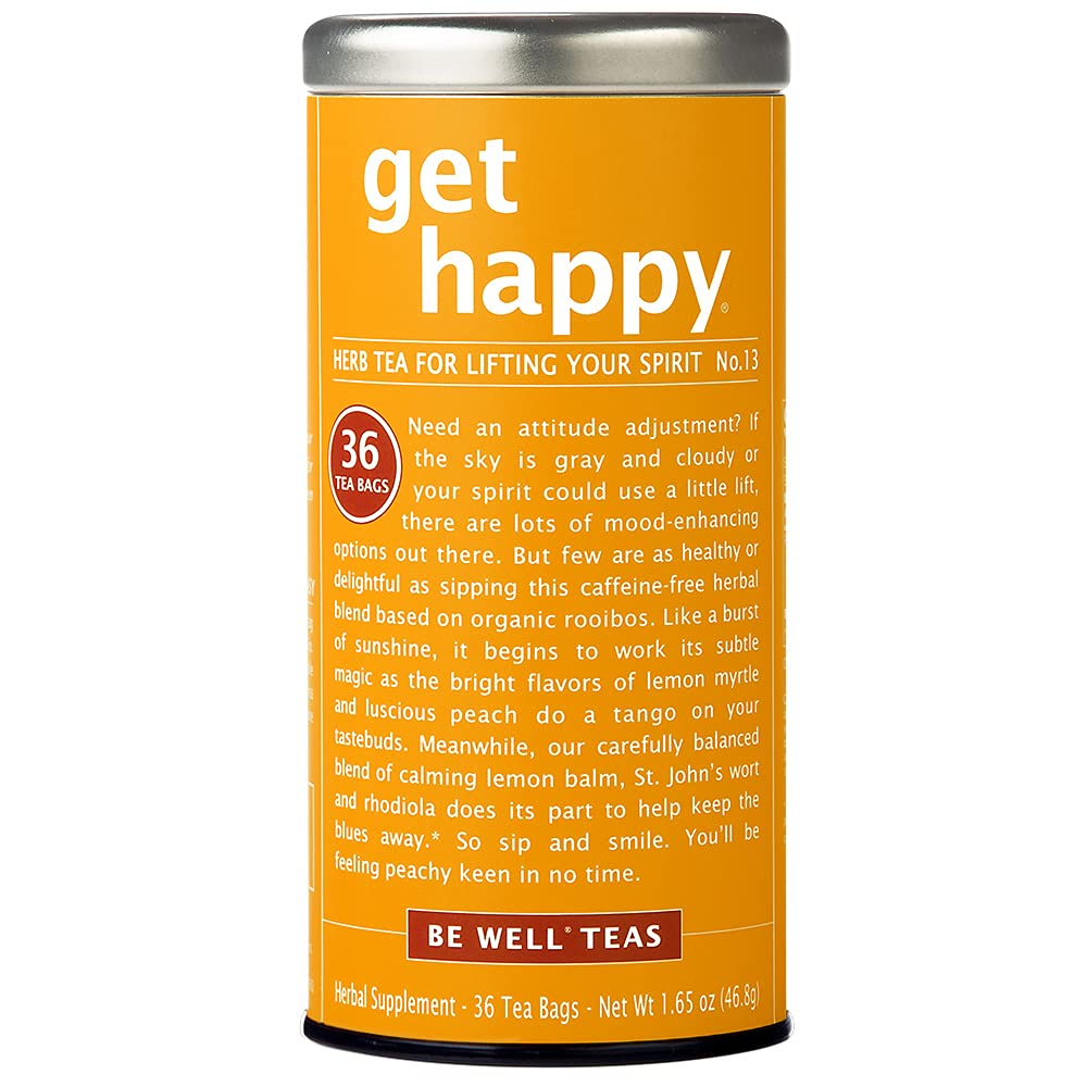 The Republic of Tea, Get Happy No. 13 Lifting Your Spirits, Herbal Tea, 36 Tea Bags