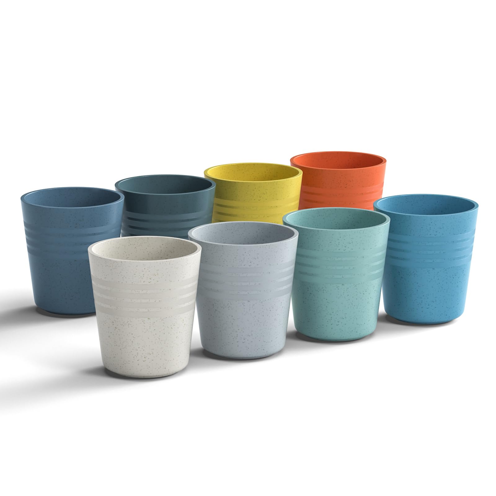 Homestockplus, 8 Oz Wheat Straw Drinking Cups (Set of 8)