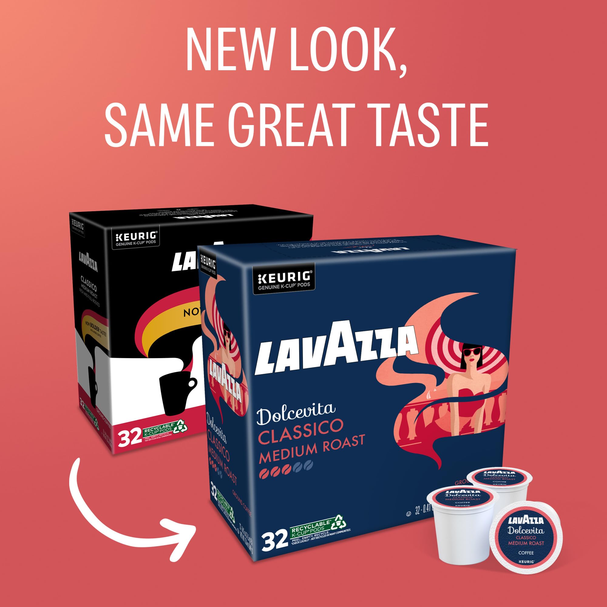 Lavazza, Coffee Medium Roast, K-Cup Pods