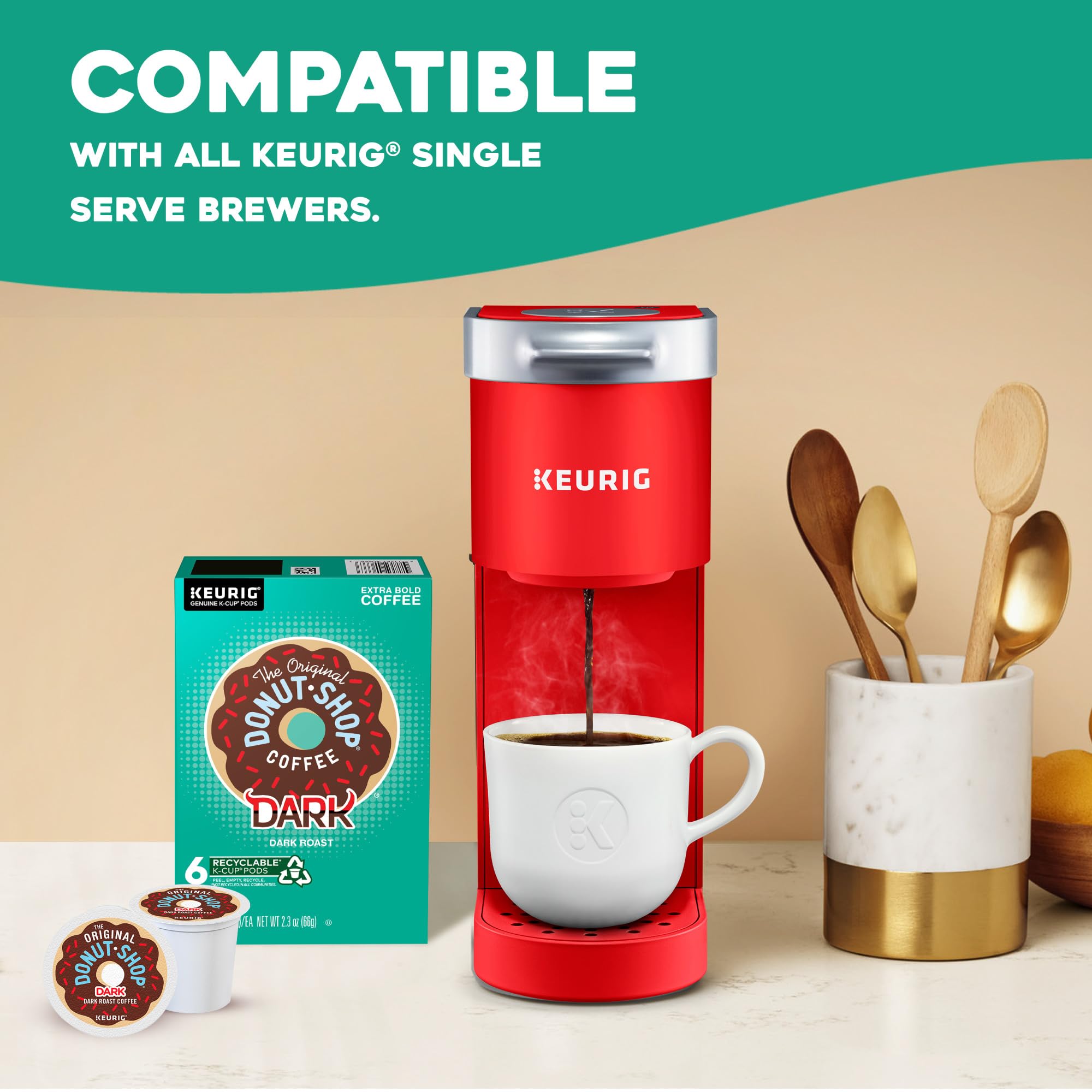 The Original Donut Shop, Coffee Dark Roast, 32 K-Cup Pods