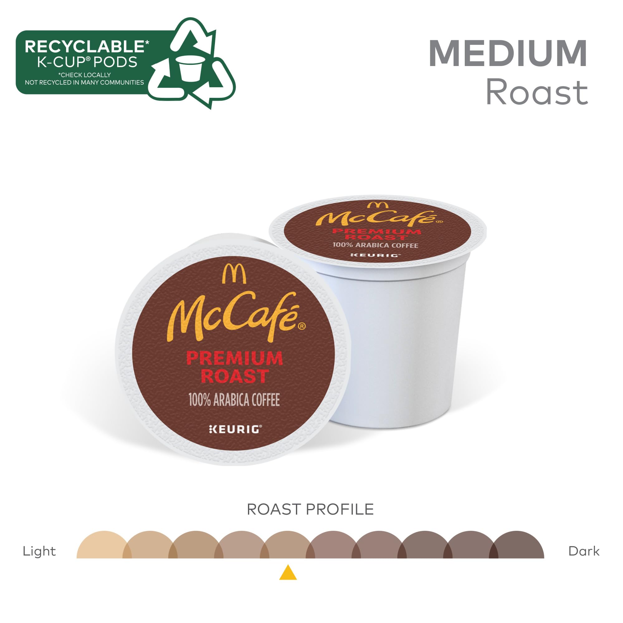McCafe, Coffee Medium Roast, 72 K-Cup Pods