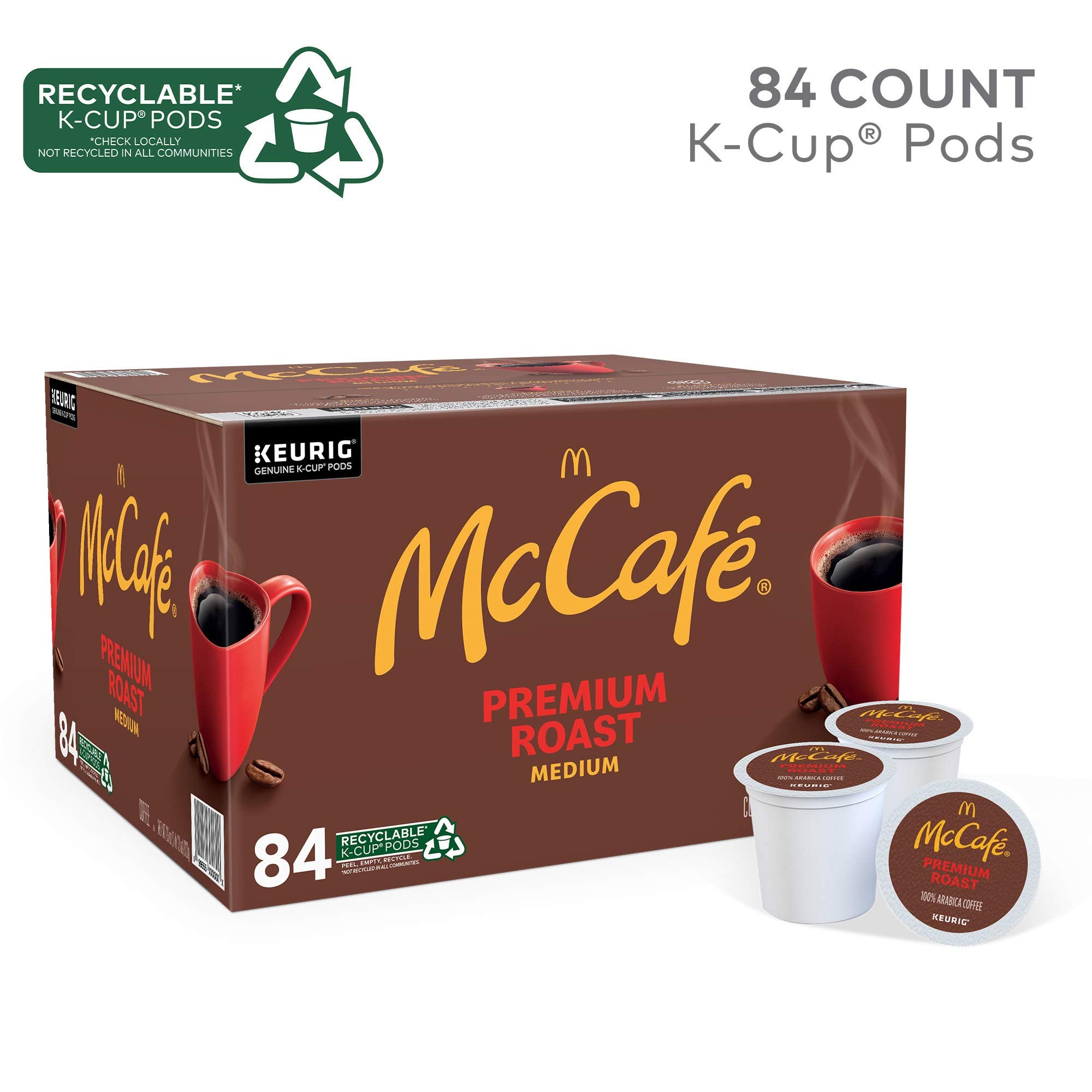 McCafe, Coffee Medium Roast, 84 K-Cup Pods