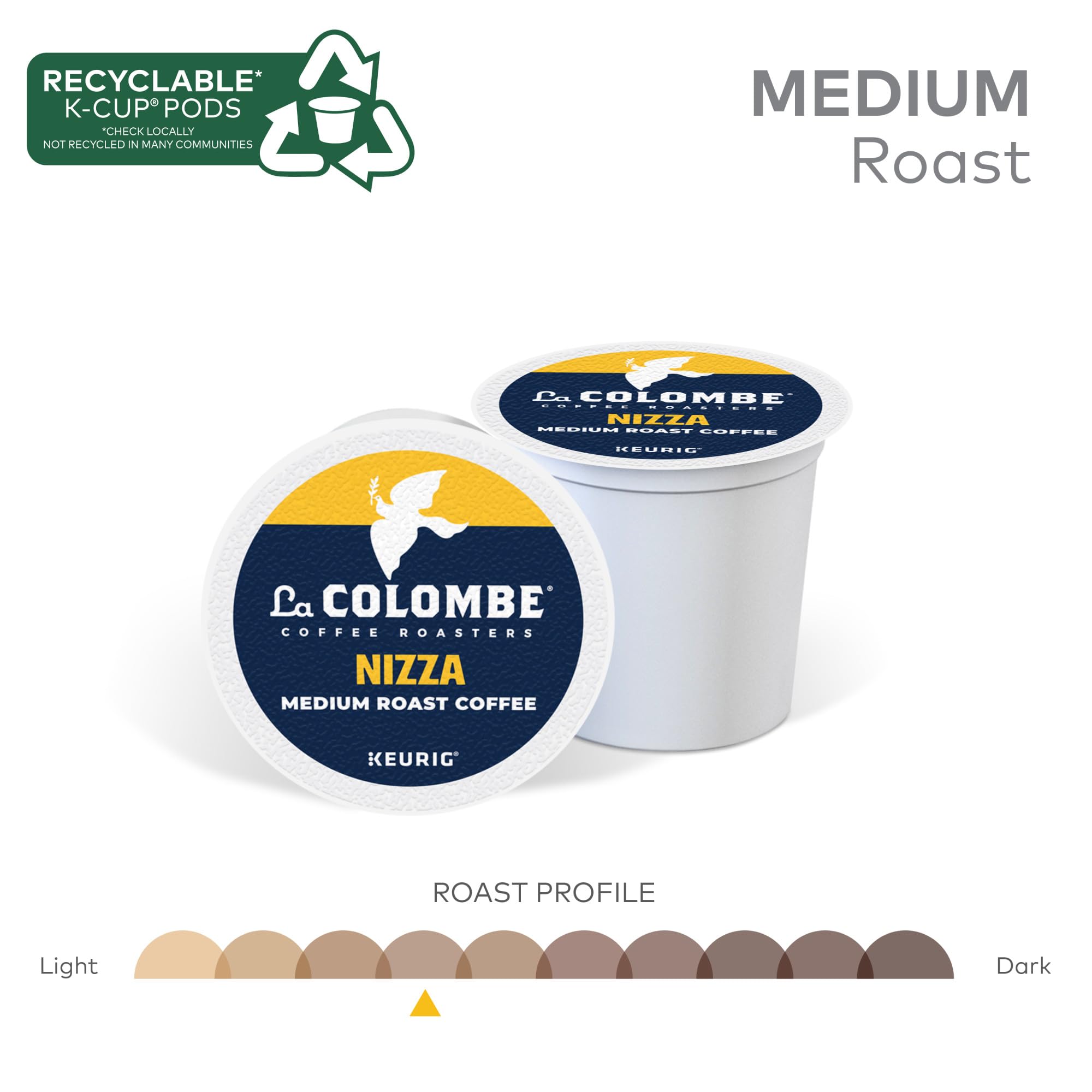 La Colombe, Coffee Medium Roast, 20 K-Cup Pods