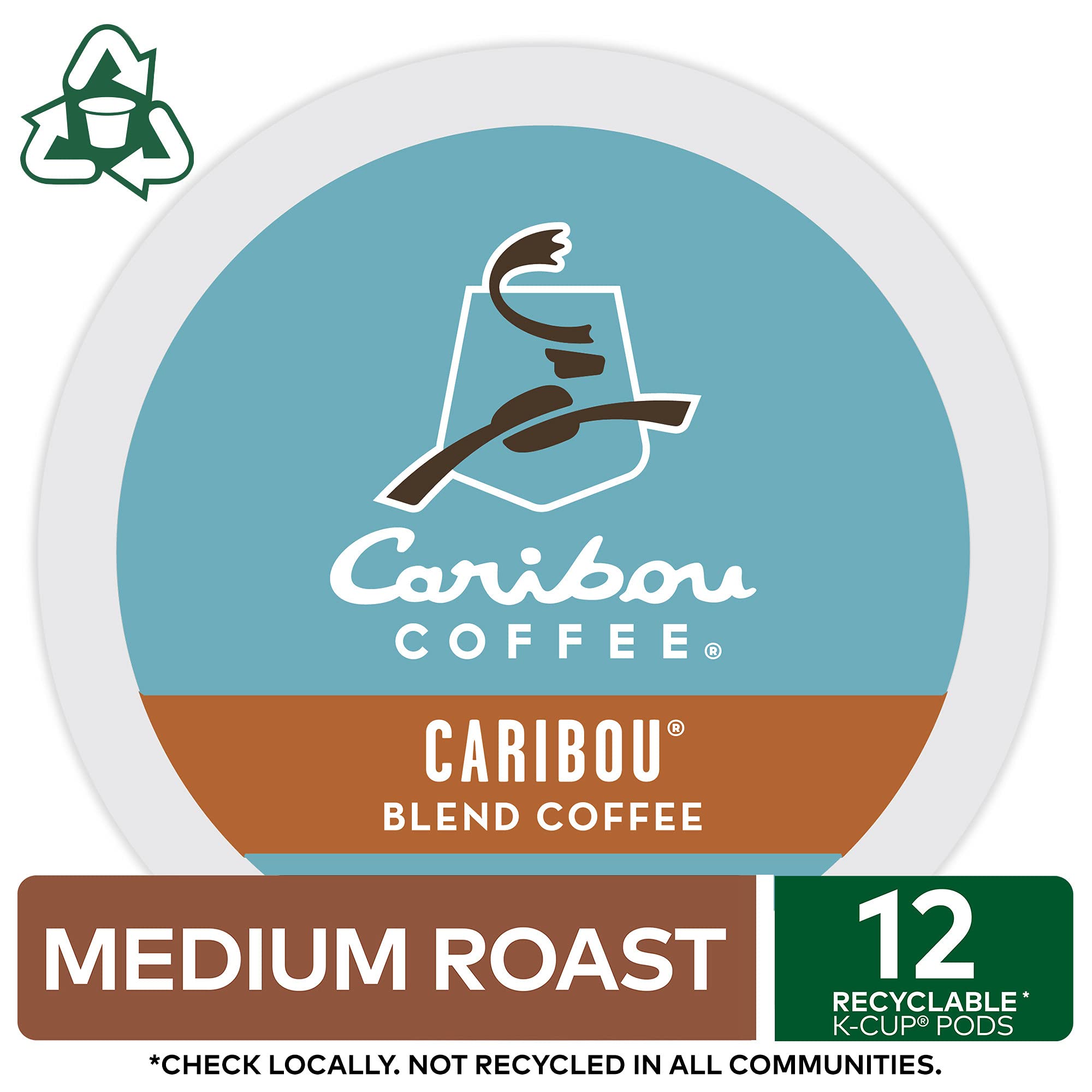 Caribou Coffee, Indonesia Coffee Chocolate Medium Roast, 12 K-Cup Pods