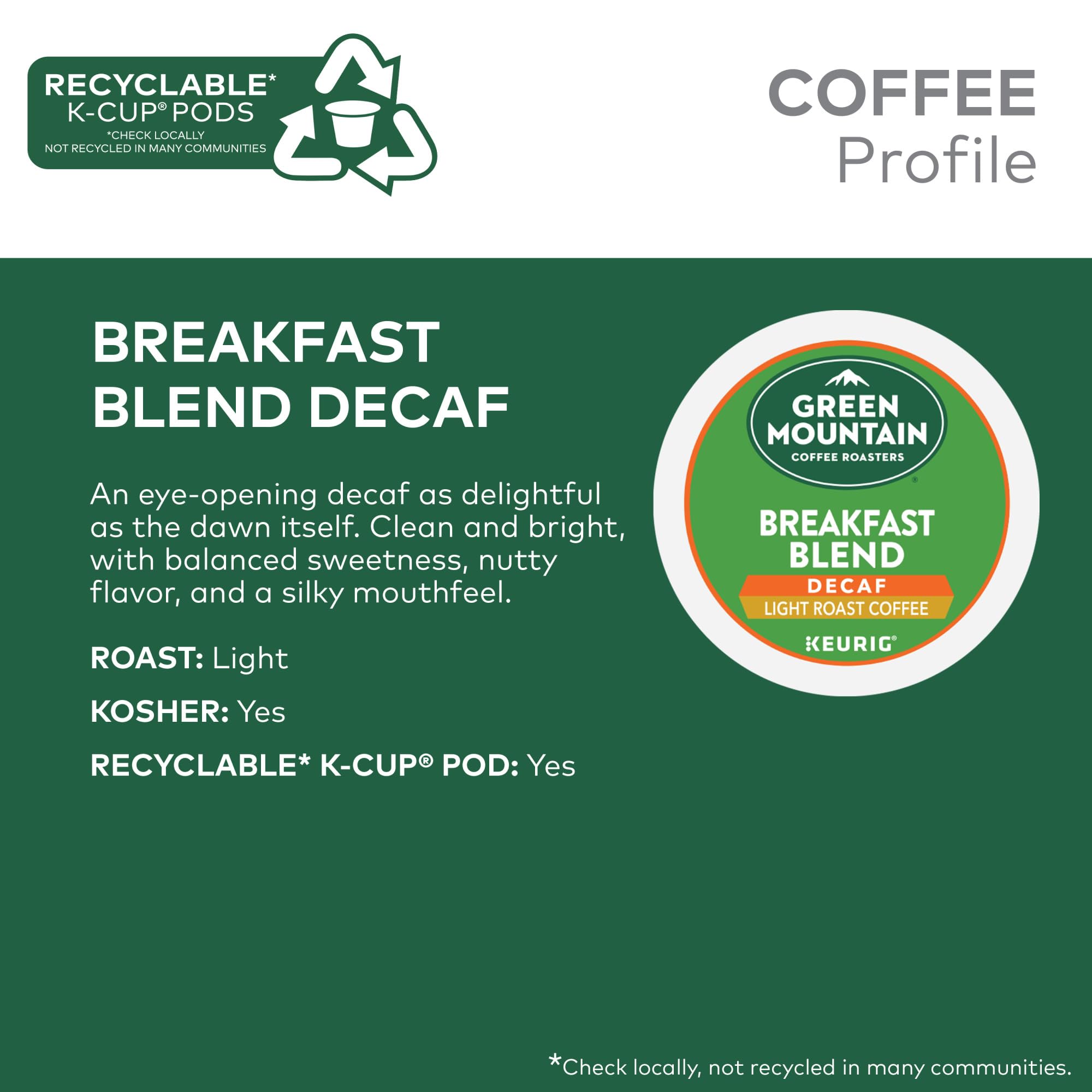 Green Mountain Coffee Roasters, Coffee Light Roast, 32 K-Cup Pods