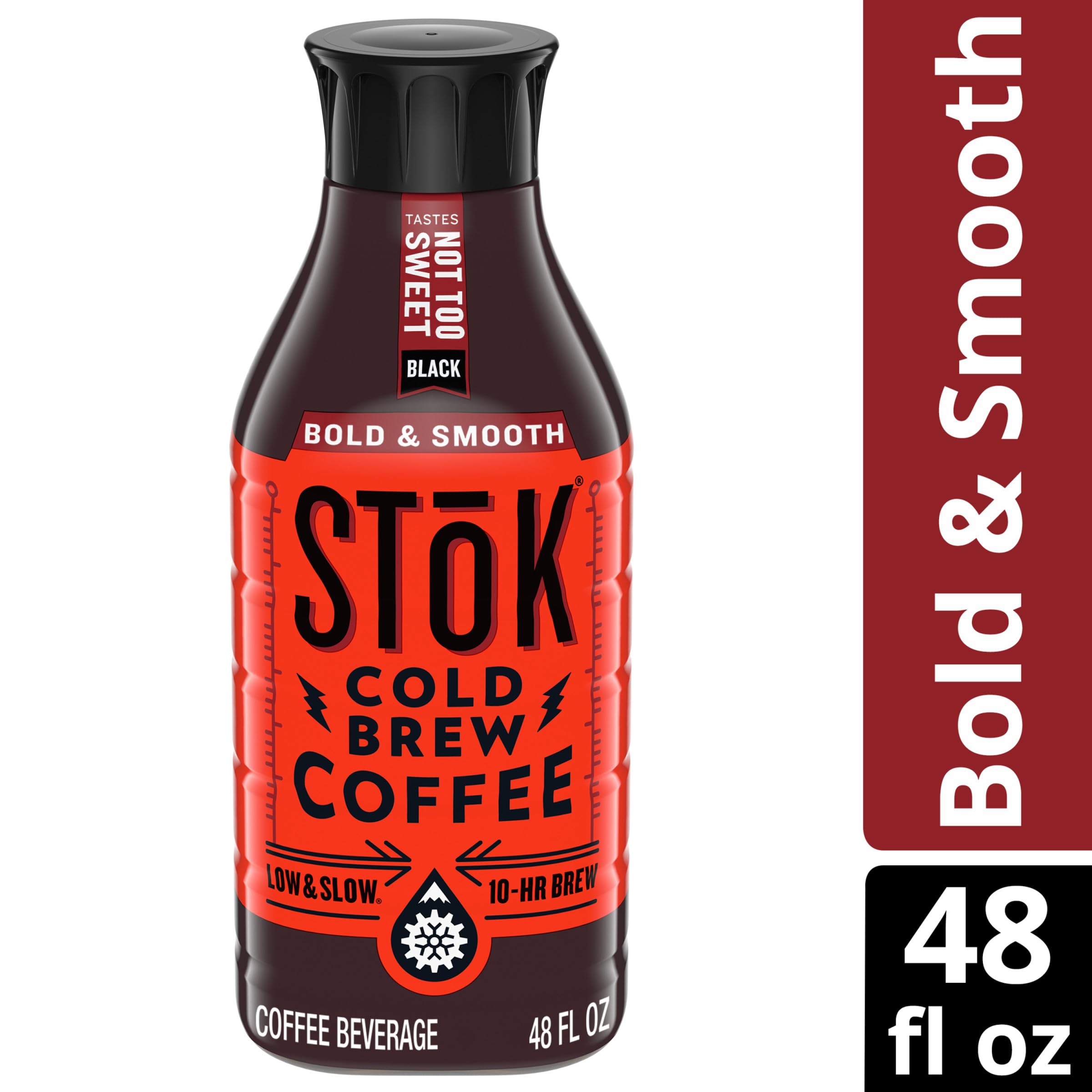 STOK, Espresso Blend Cold Brew Coffee Caramel Dark Roast, 48 fl oz