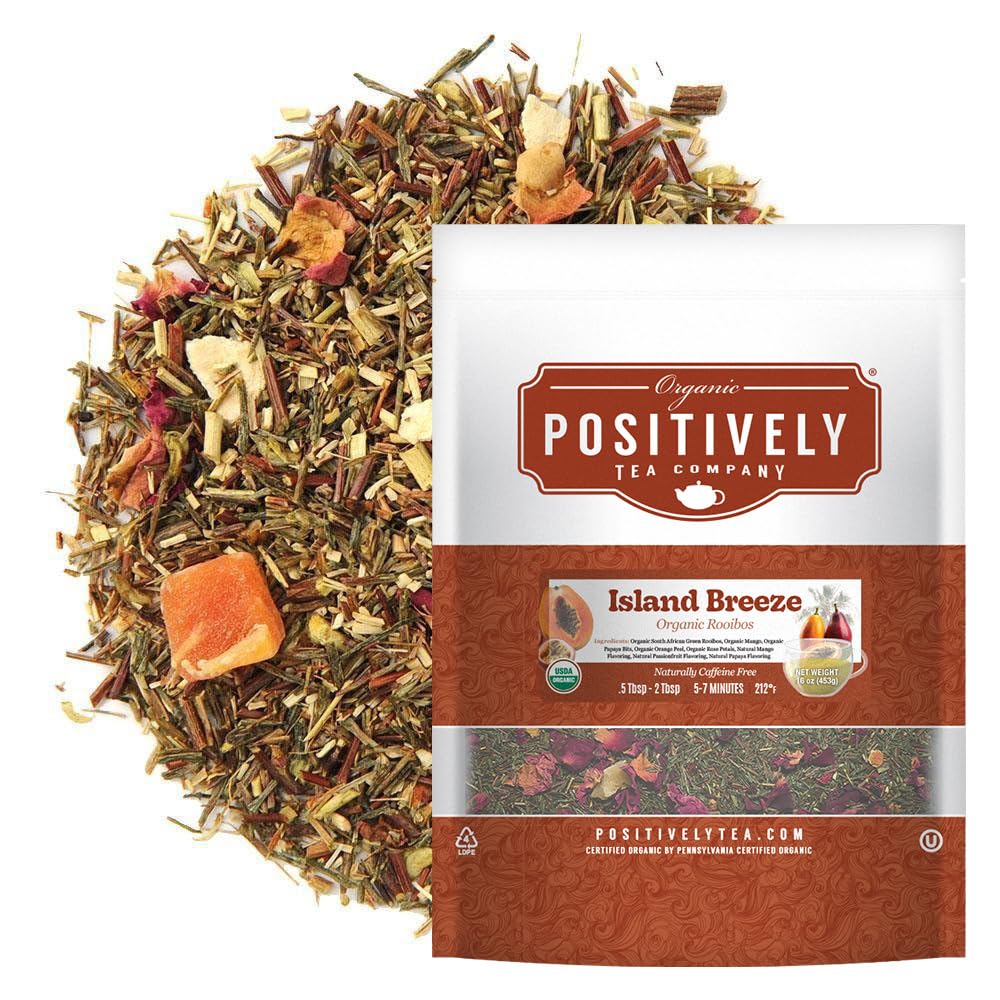 Positively Tea, Island Breeze Rooibos, 16oz Loose Leaf