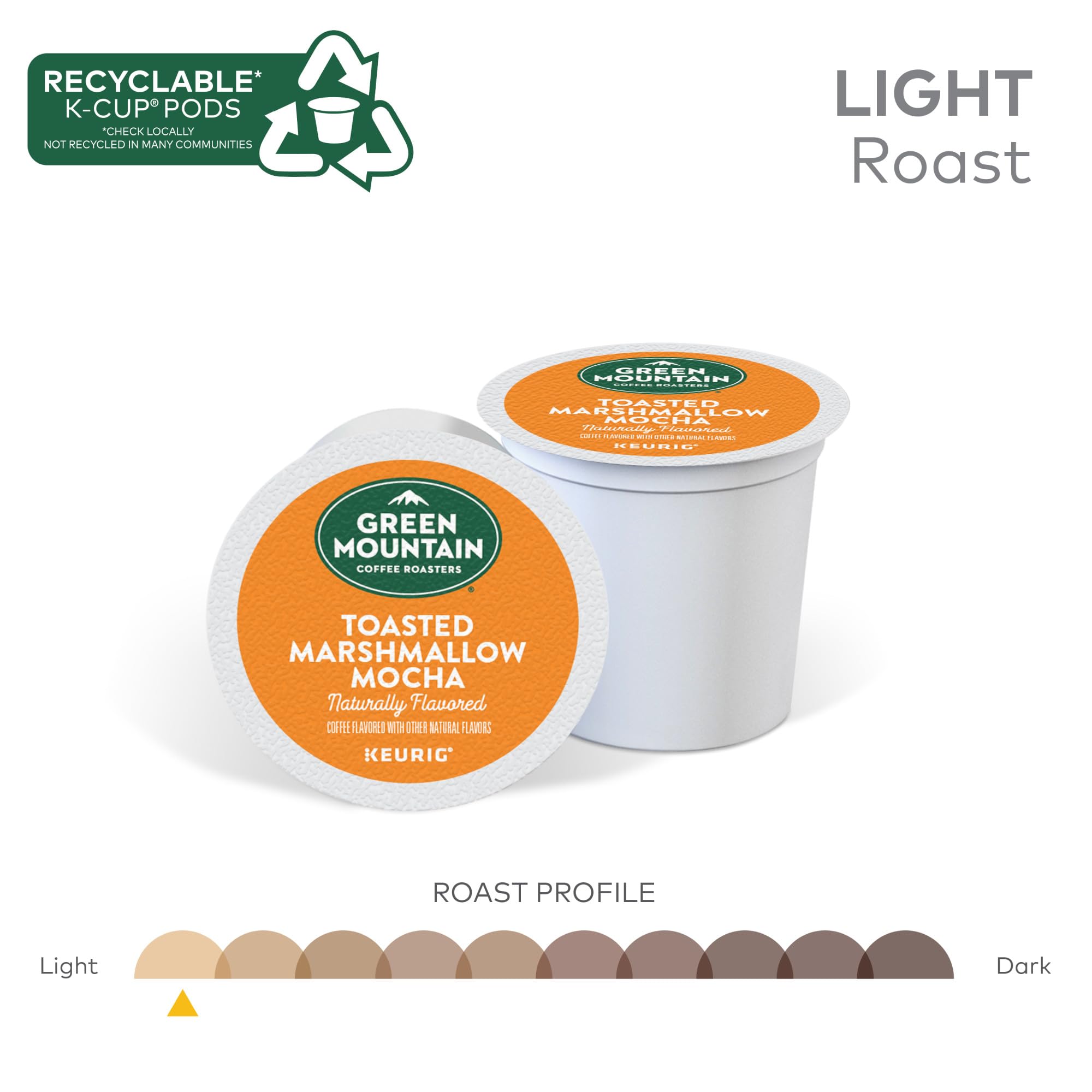 Green Mountain Coffee Roasters, Coffee Mocha Light Roast, 96 K-Cup Pods