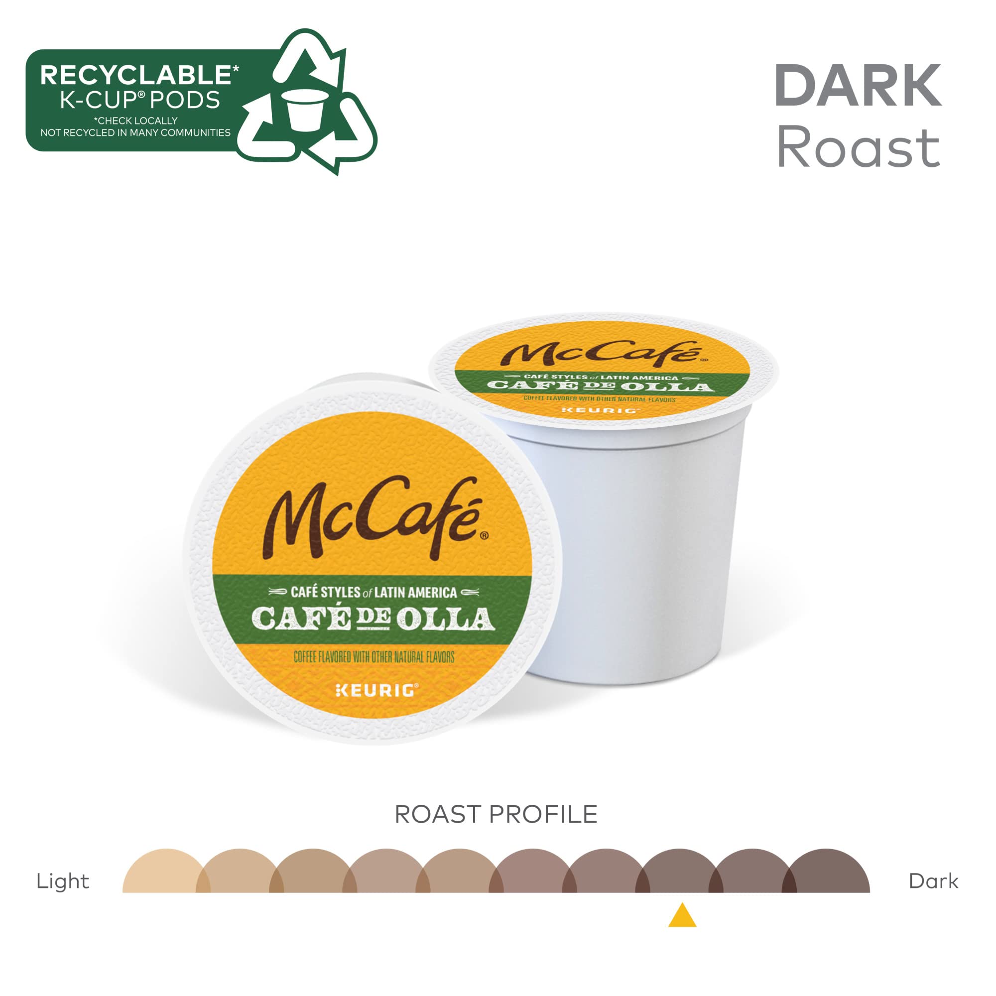 McCafe, Coffee Caramel Dark Roast, 20 K-Cup Pods