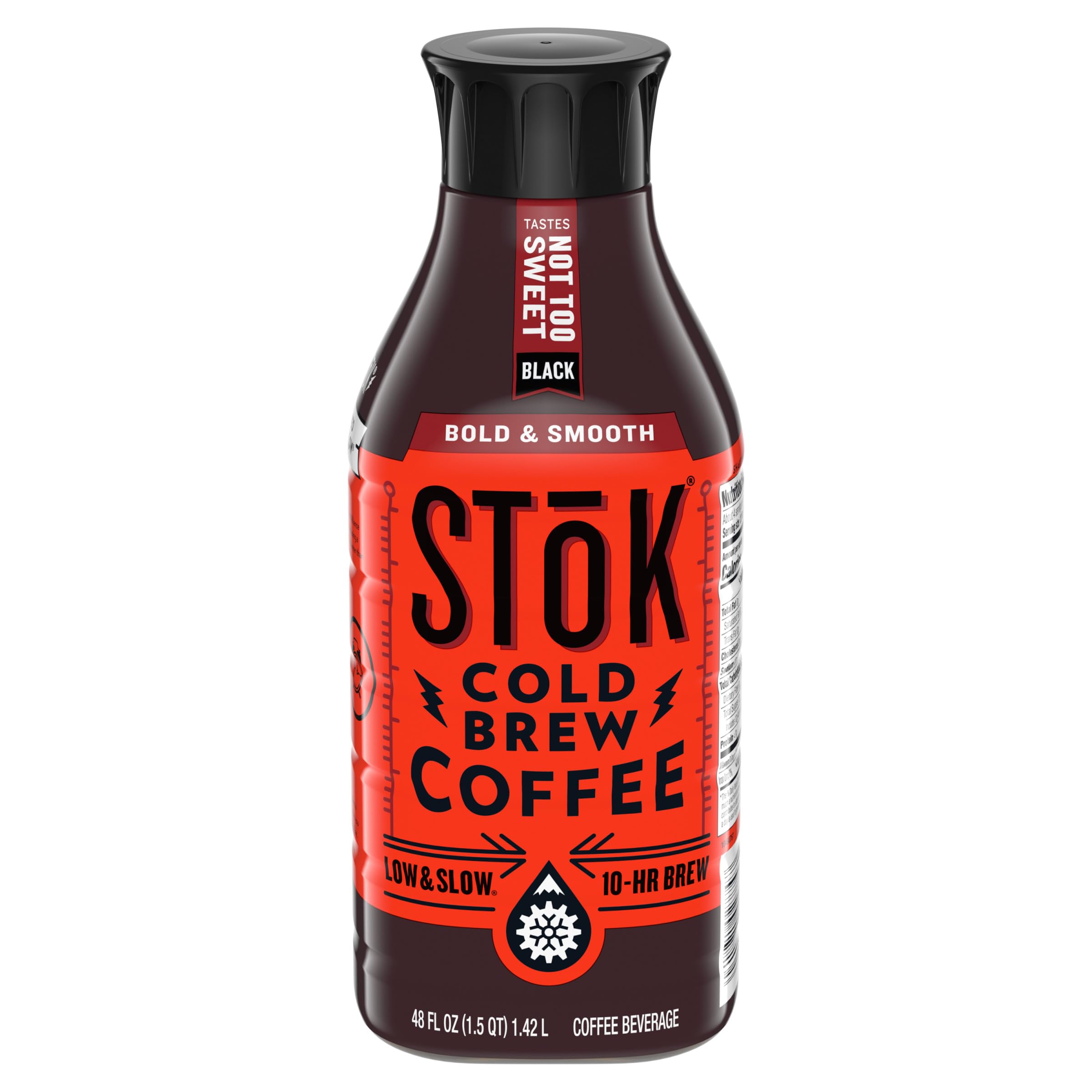 STOK, Espresso Blend Cold Brew Coffee Caramel Dark Roast, 48 fl oz