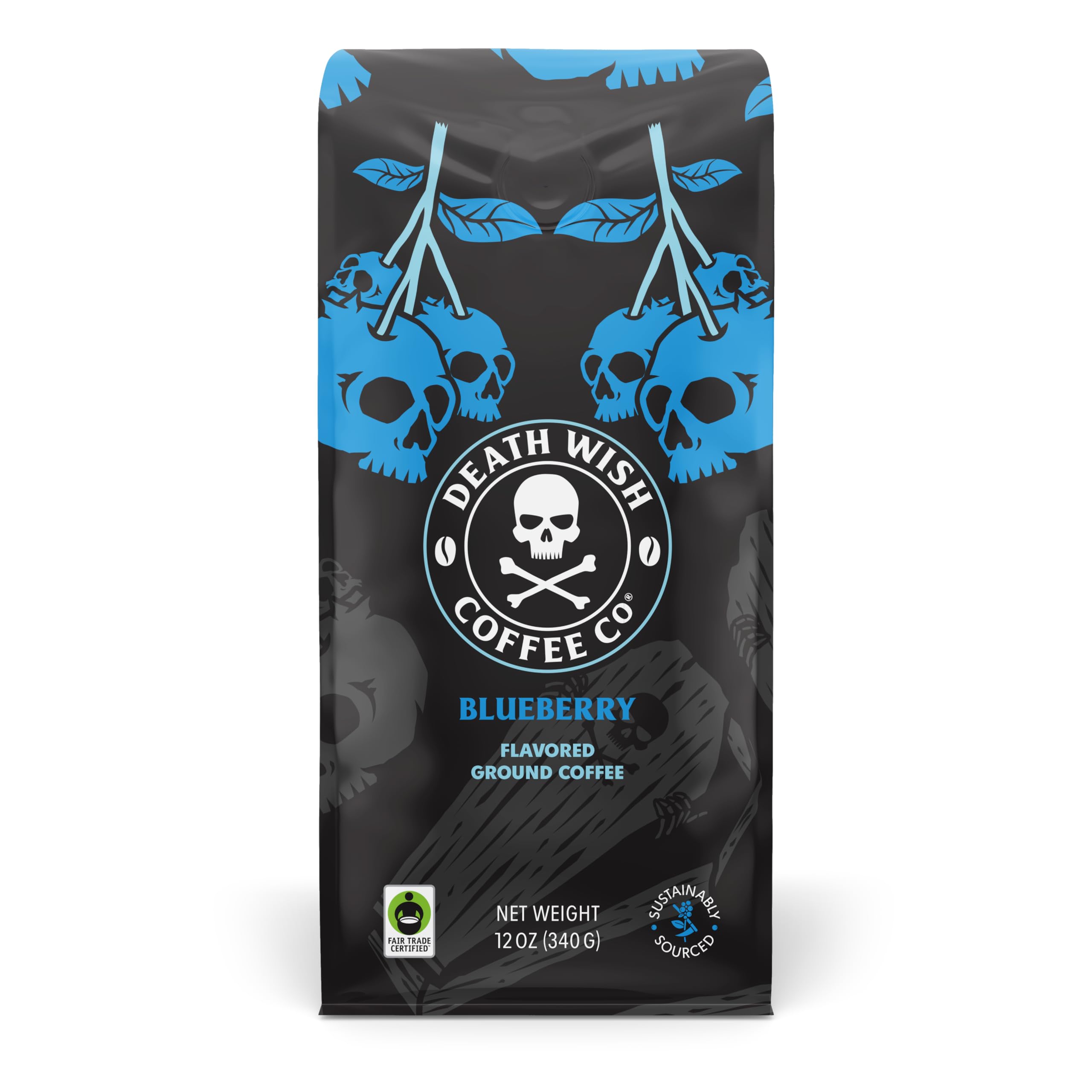Death Wish Coffee “Blue and Buried” Ground Coffee 12 oz