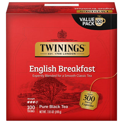 Twinings, English Breakfast Black Tea, 100 Tea Bags