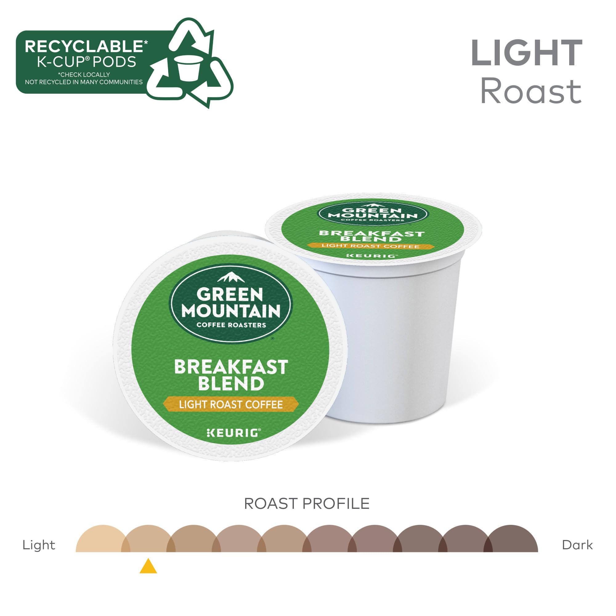 Green Mountain Coffee Roasters, Uganda Coffee Light Roast, 96 K-Cup Pods