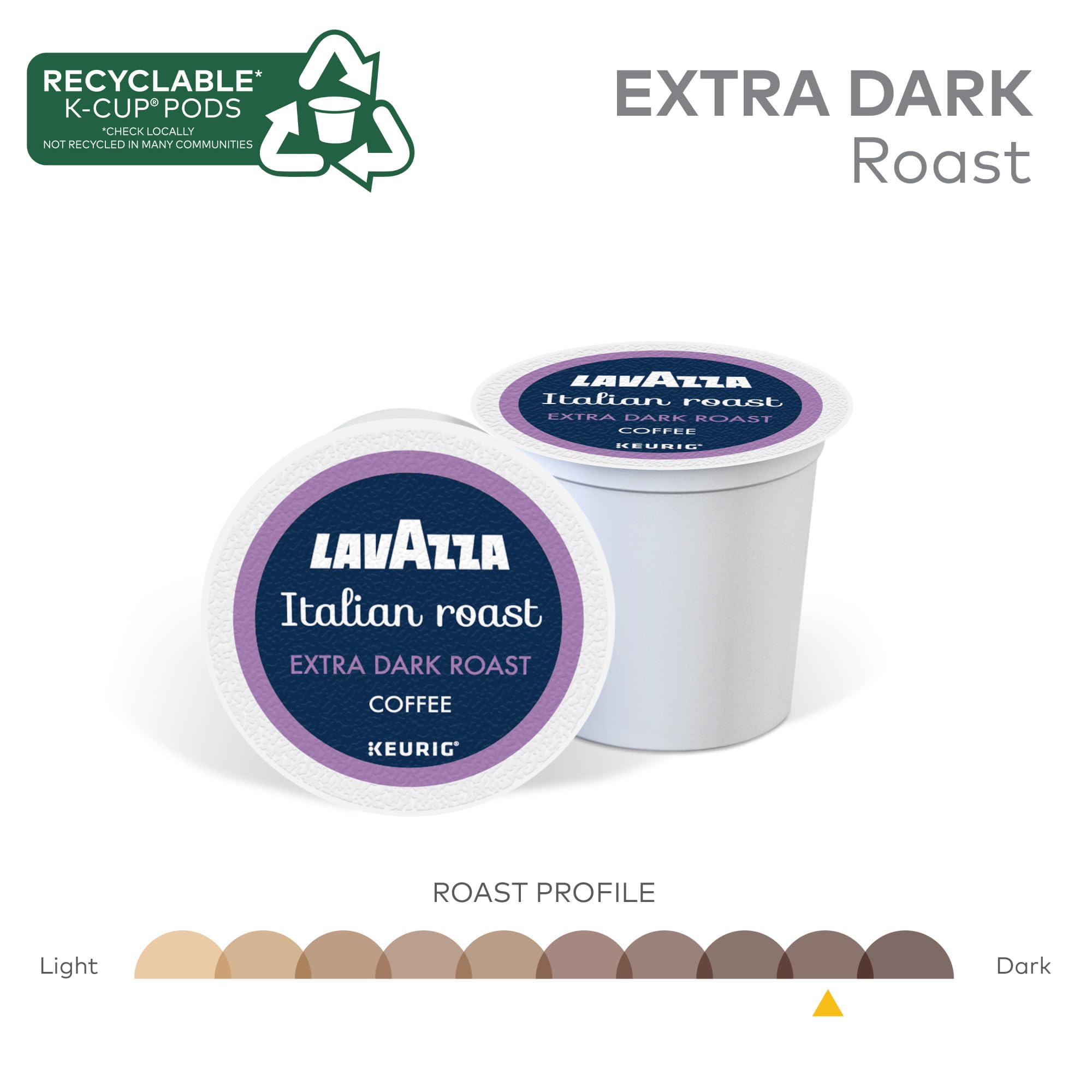 Lavazza, Coffee Dark Roast, 60 K-Cup Pods