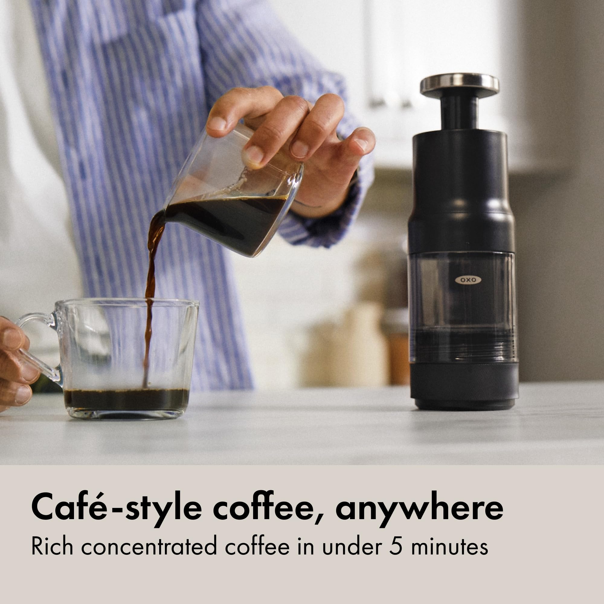 OXO Brew Rapid Brewer – Portable Manual Hot & Cold Coffee Maker