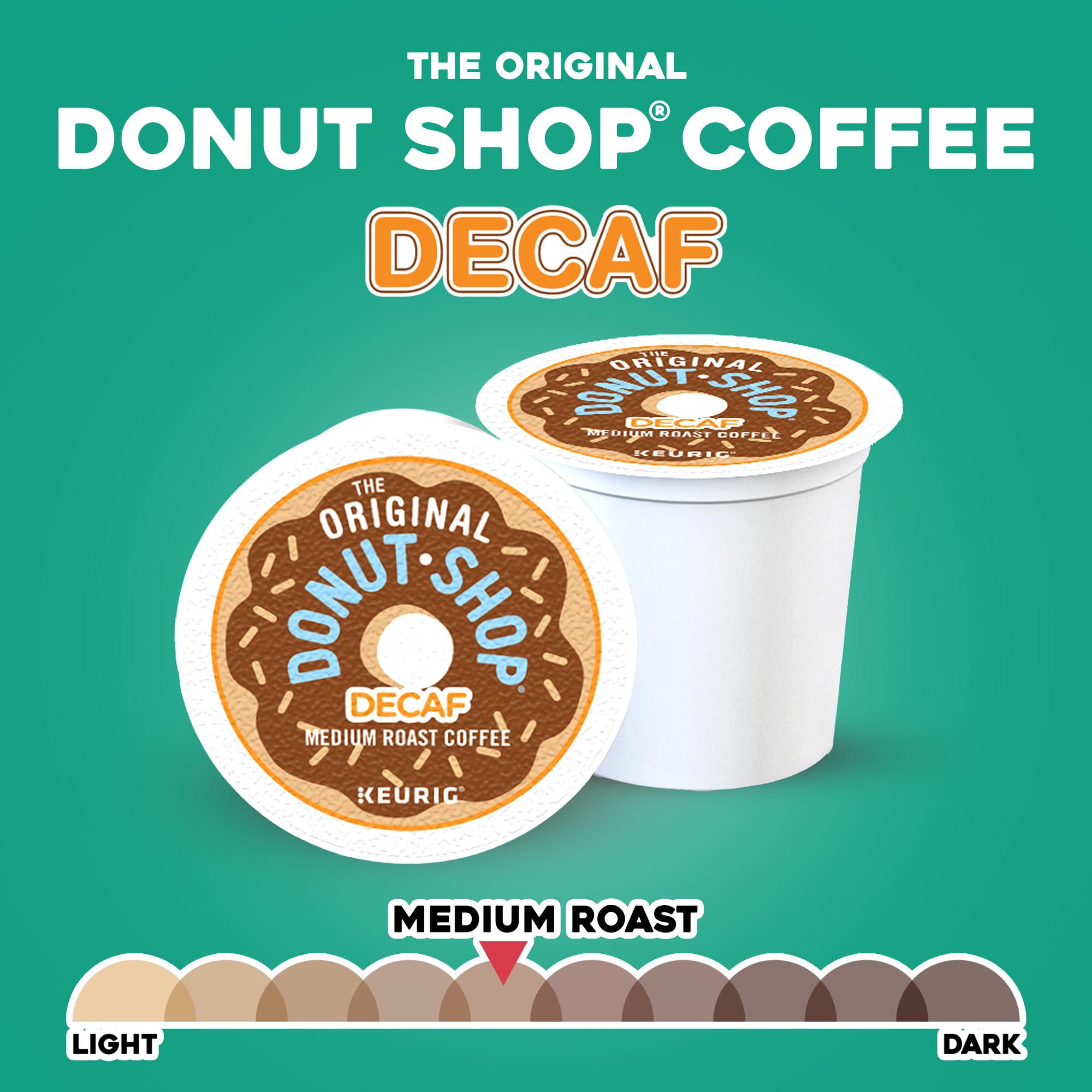 The Original Donut Shop, Decaf Coffee Medium Roast, 96 K-Cup Pods