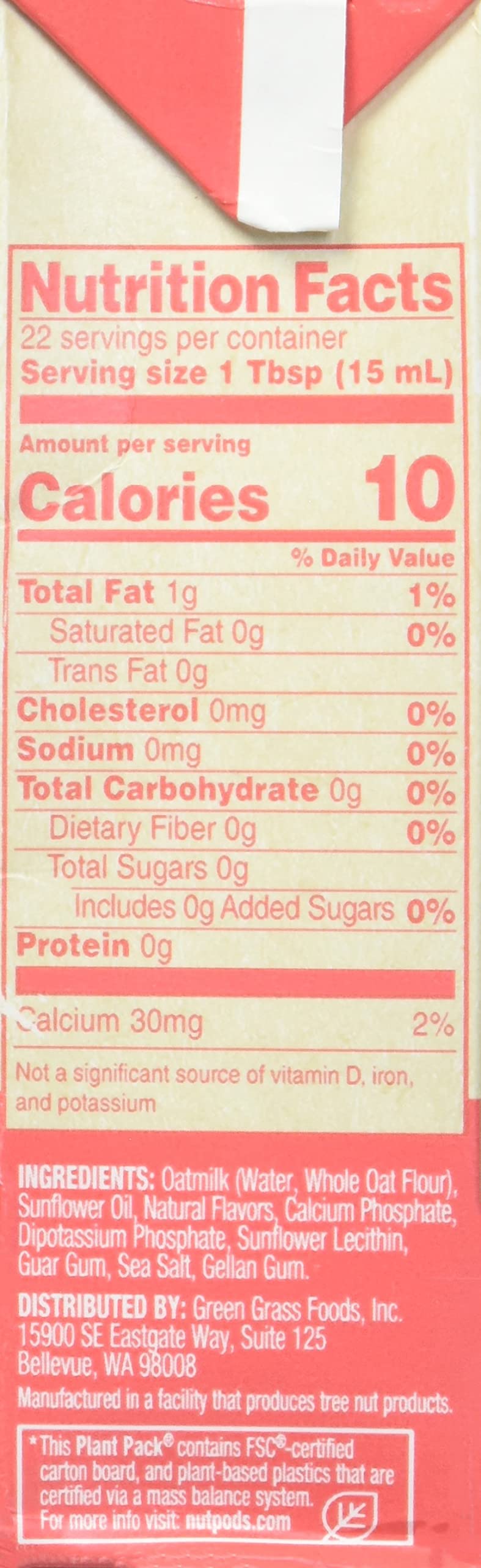 nutpods, Instant Coffee Coconut, Single-Serve Packets