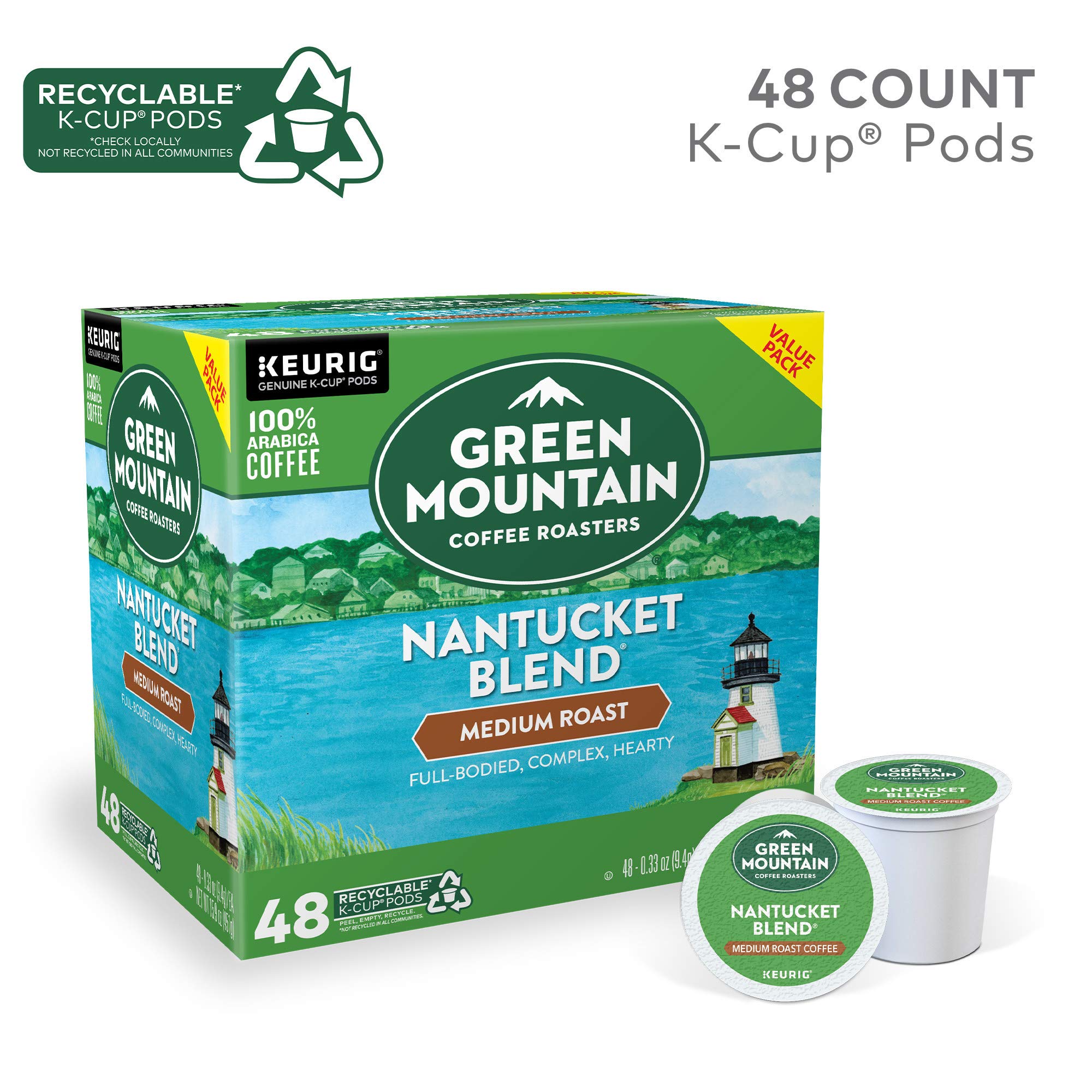 Green Mountain Coffee Roasters, Indonesia Coffee Caramel Medium Roast, 48 K-Cup Pods