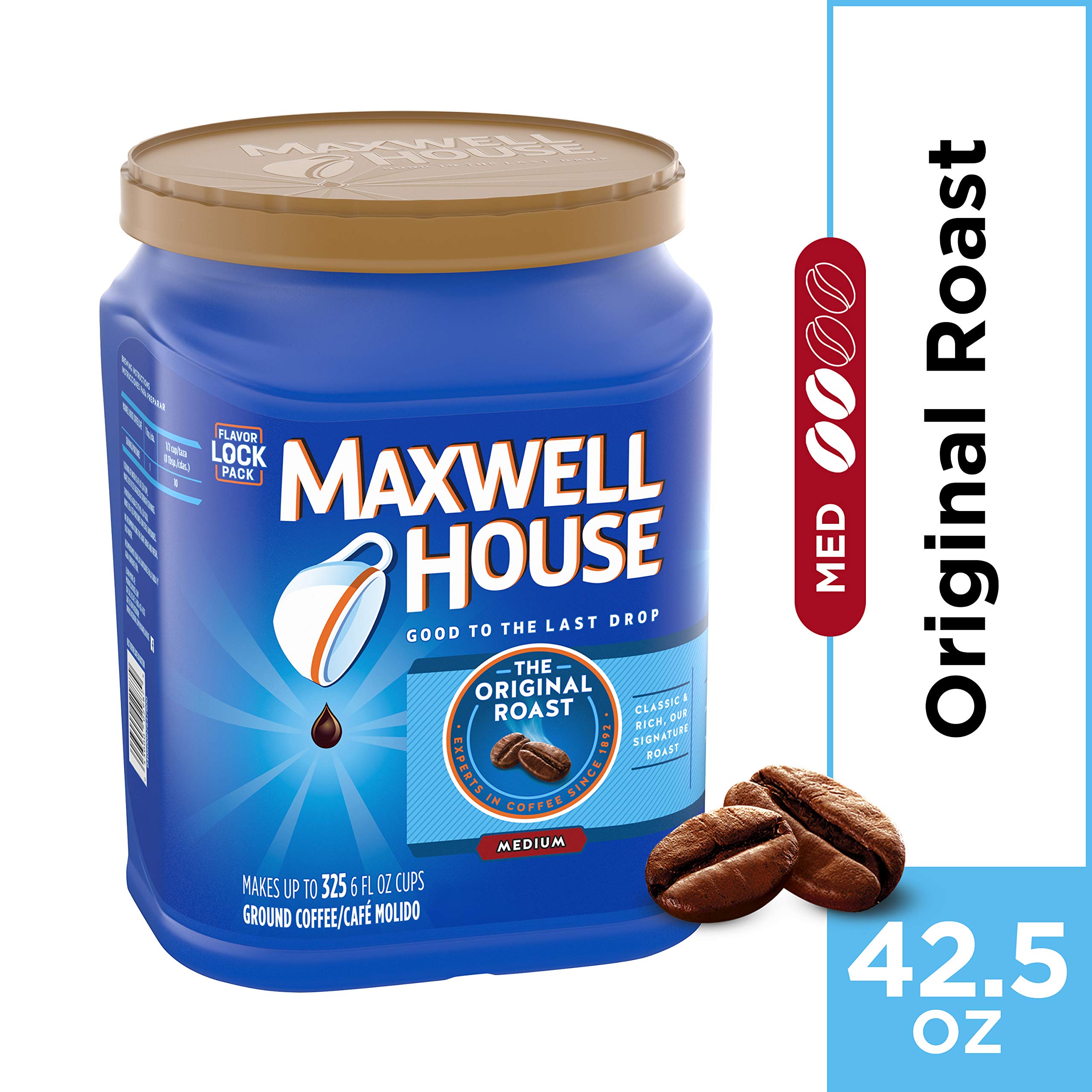 MAXWELL HOUSE, Ground Coffee Light Roast, 42.5 oz