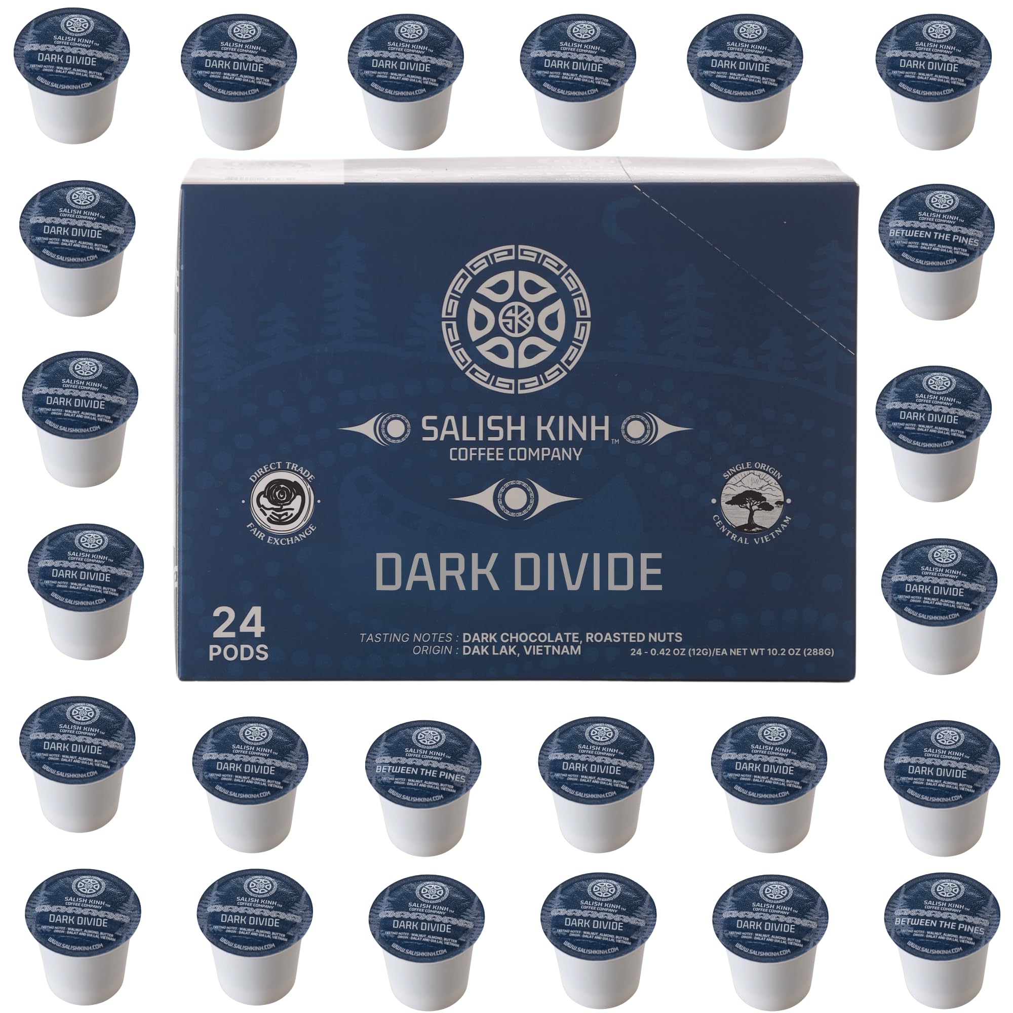 Salish Kinh Dark Divide Coffee Pods 24-Count