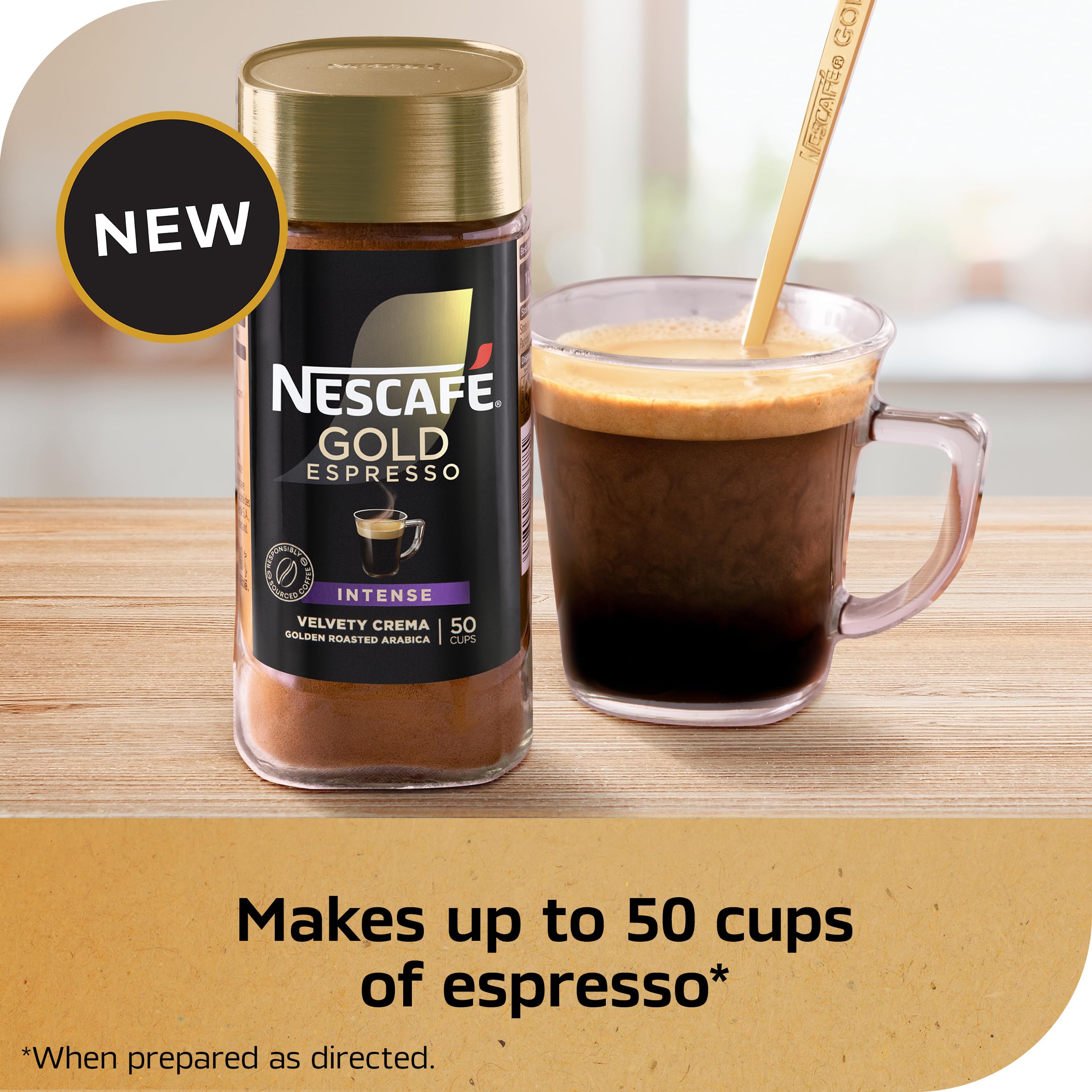 NESCAFÉ Gold Espresso Intense Instant Coffee, 3.5 oz