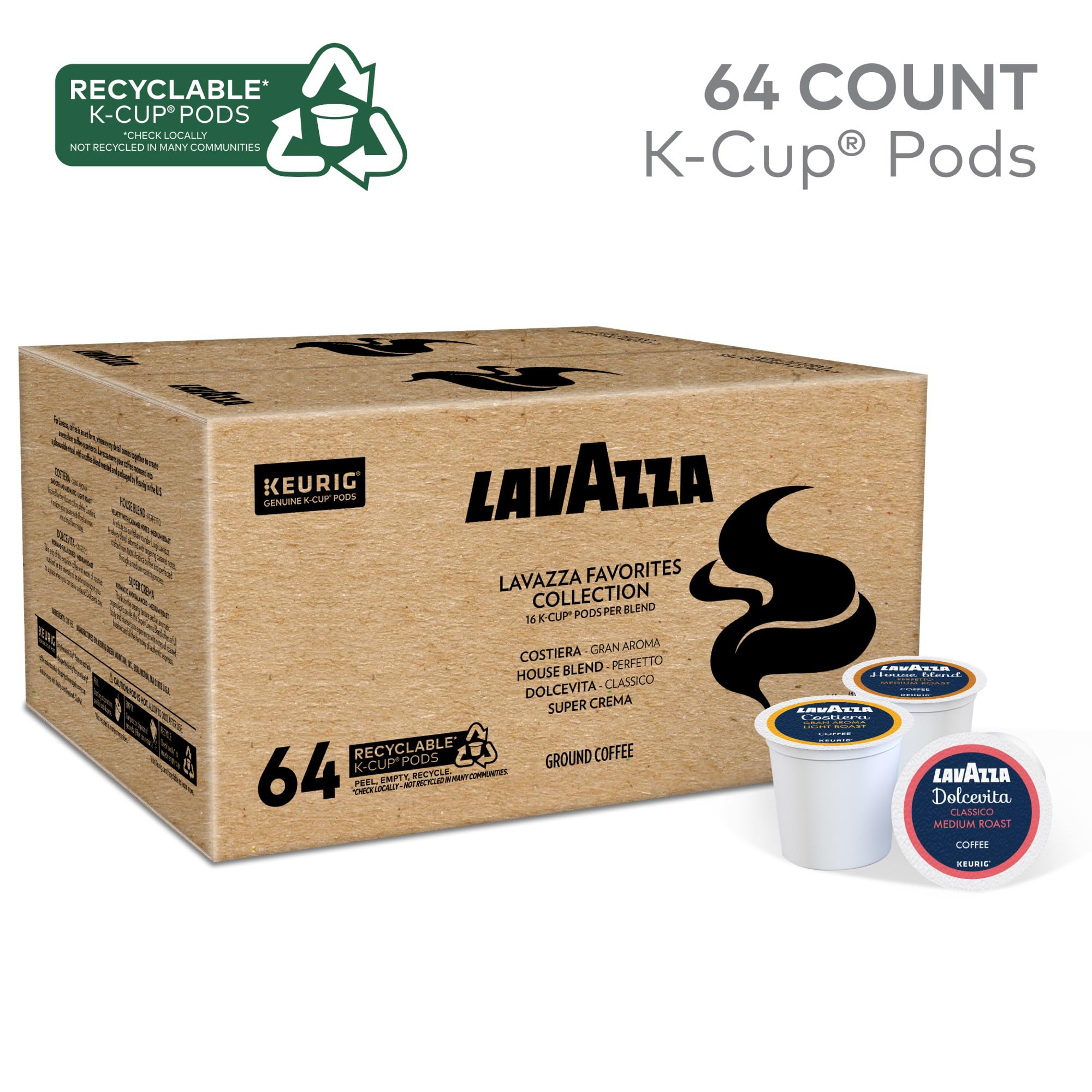 Lavazza, Coffee Caramel Light Roast, K-Cup Pods
