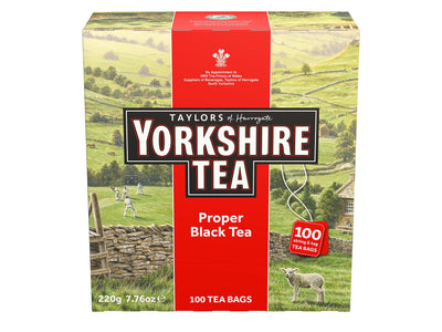 Yorkshire Tea Proper Black (Red), 100 Tea Bags