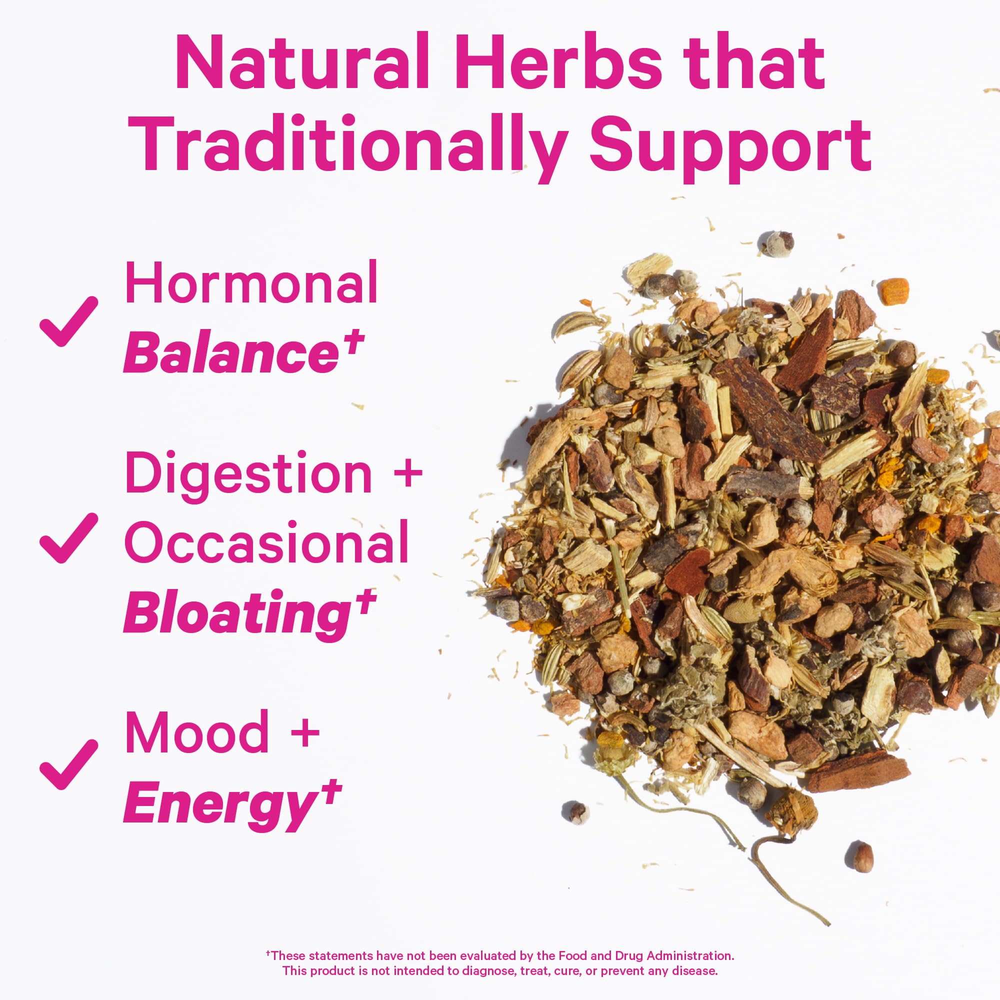 Pink Stork, Organic PMS Tea – Warm Cinnamon, 15 Sachets