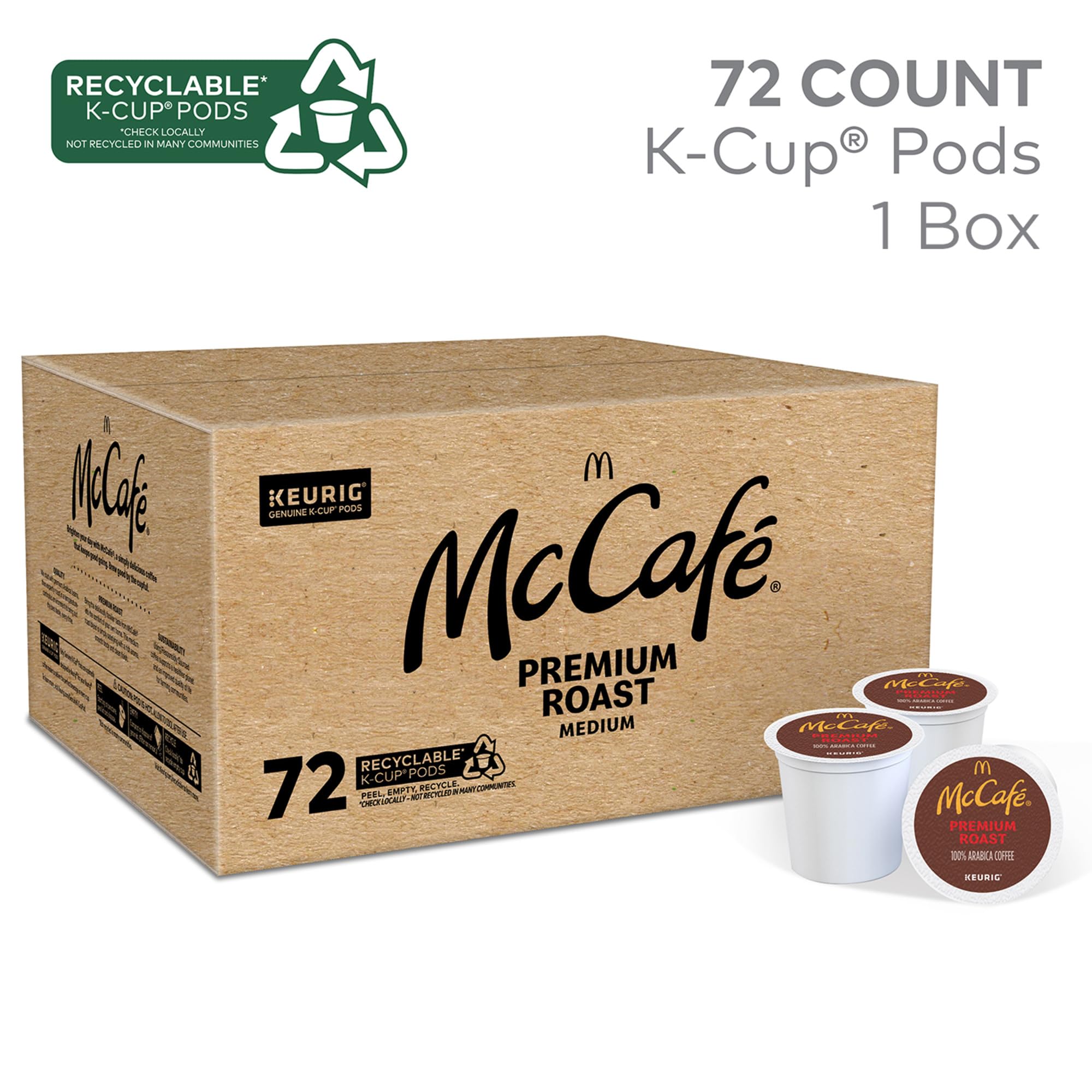 McCafe, Coffee Medium Roast, 72 K-Cup Pods