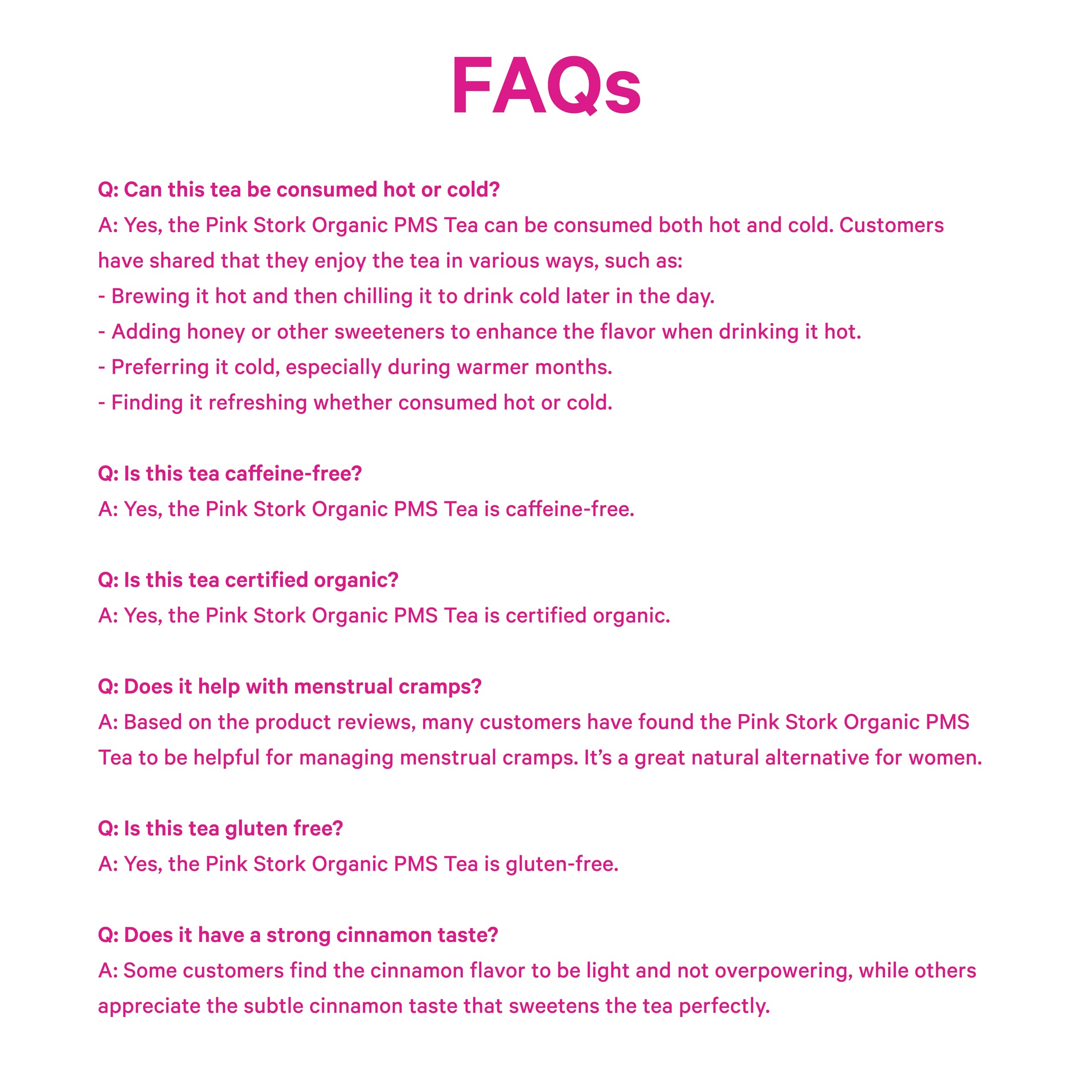 Pink Stork, Organic PMS Tea – Warm Cinnamon, 15 Sachets