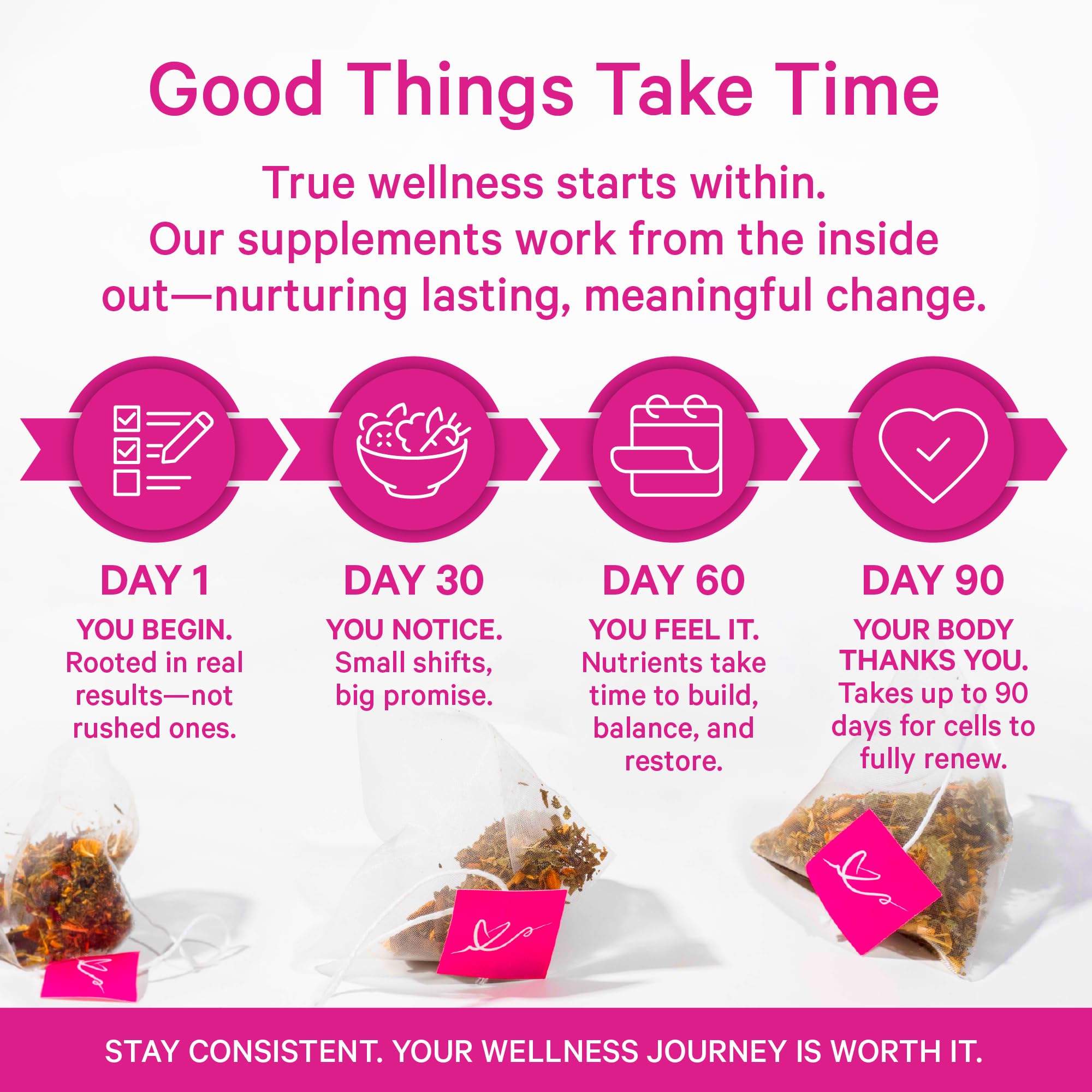 Pink Stork, Organic PMS Tea – Warm Cinnamon, 15 Sachets