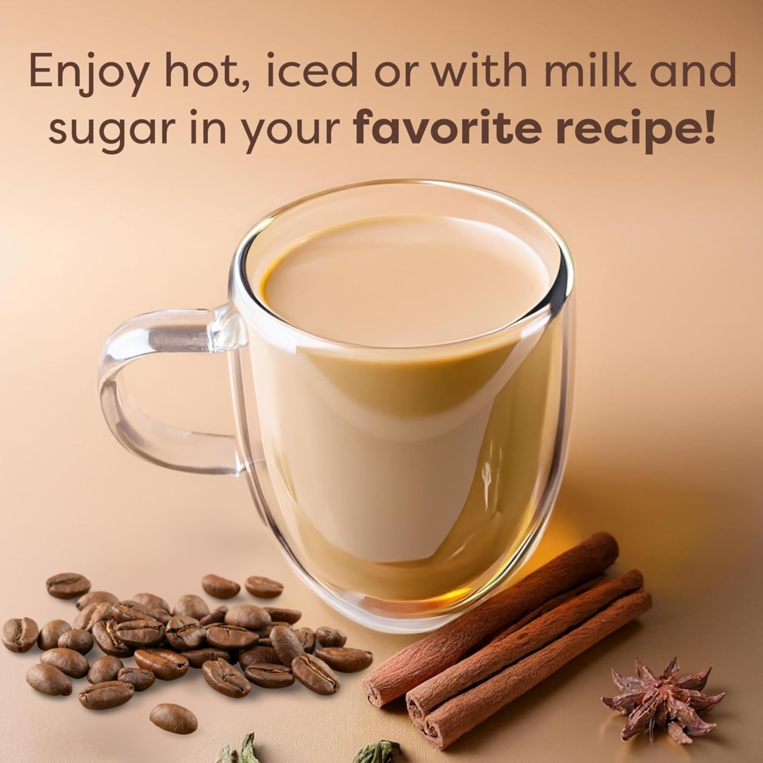 Waka, Dirty Chai, Instant Coffee and Tea Powder Mix, 4.5 oz Pouch