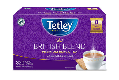 Tetley British Blend Premium Black Tea, 320 Count