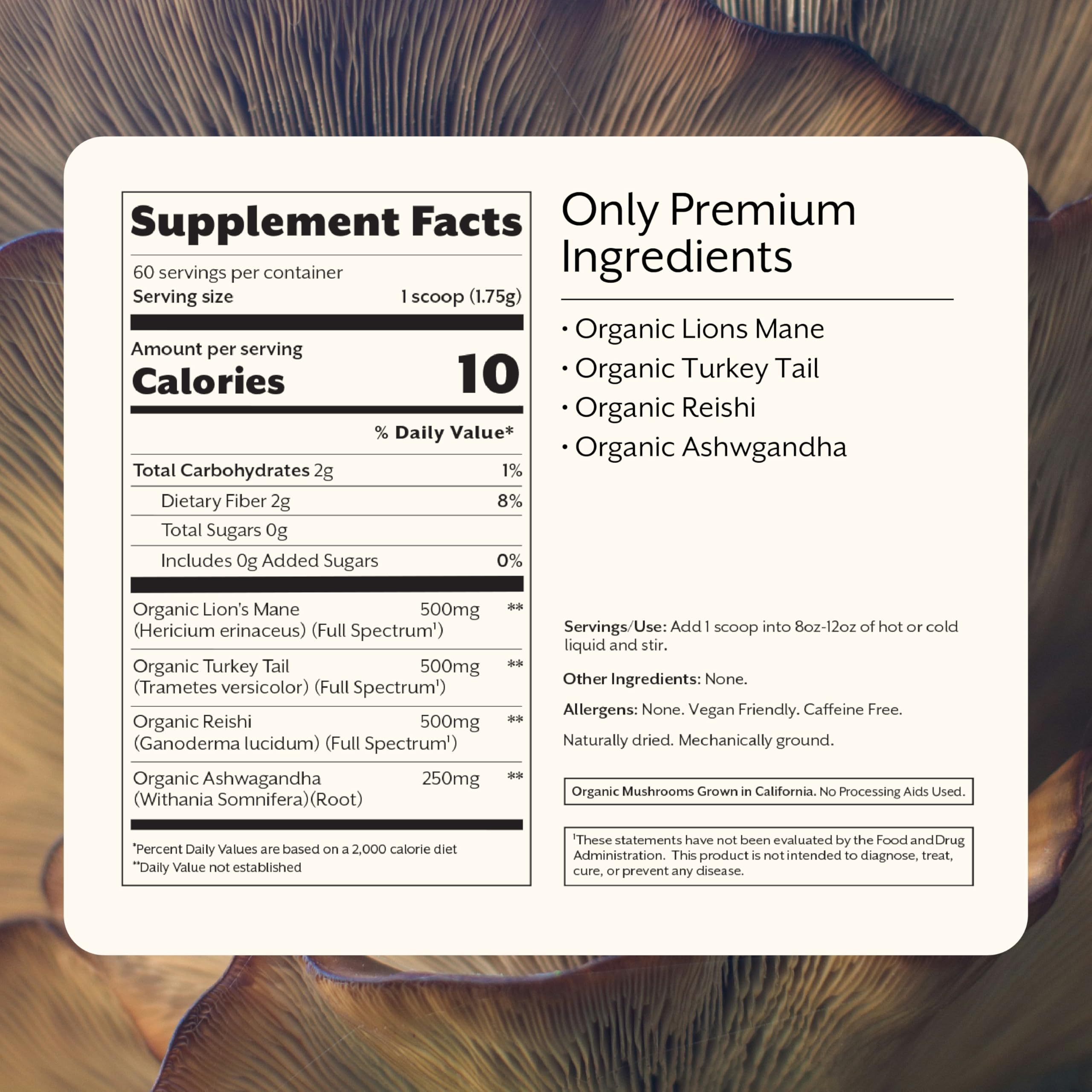 top-rated-mushroom-coffee-promix-nutrition