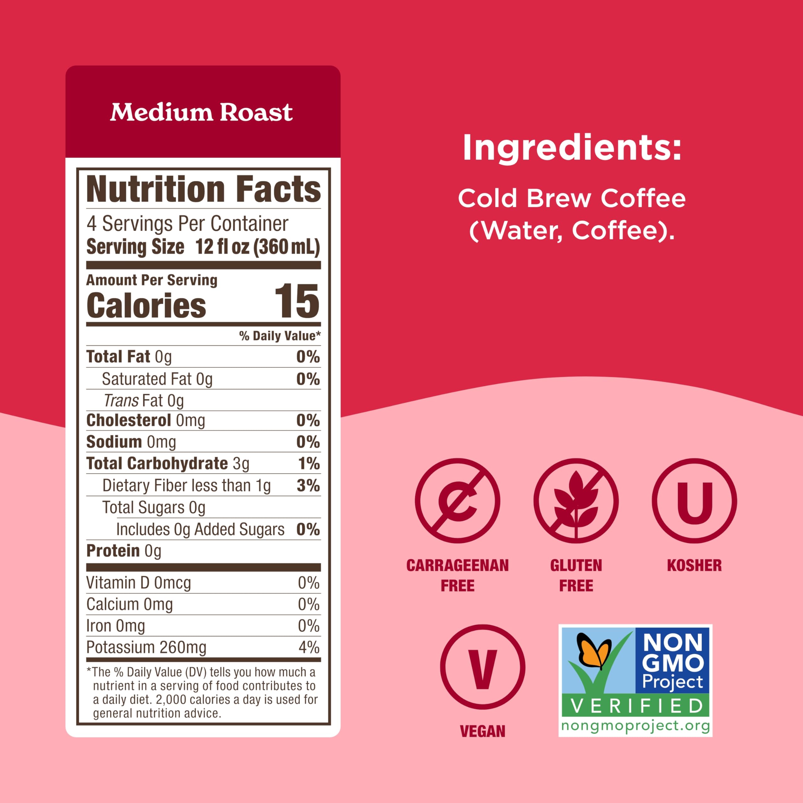 Califia Farms, Cold Brew Coffee Medium Roast